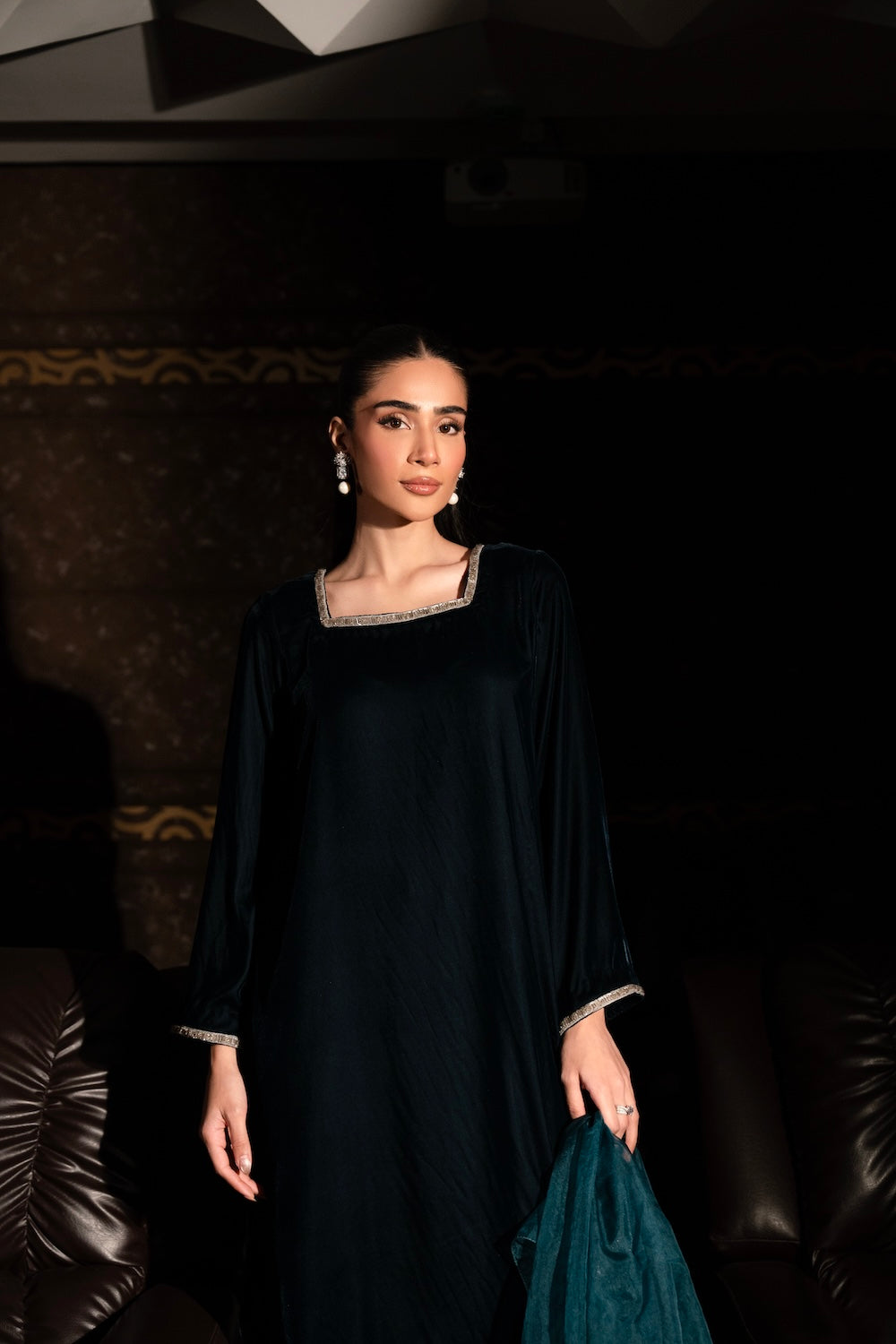 Whimsical Teal Attire | Velvet