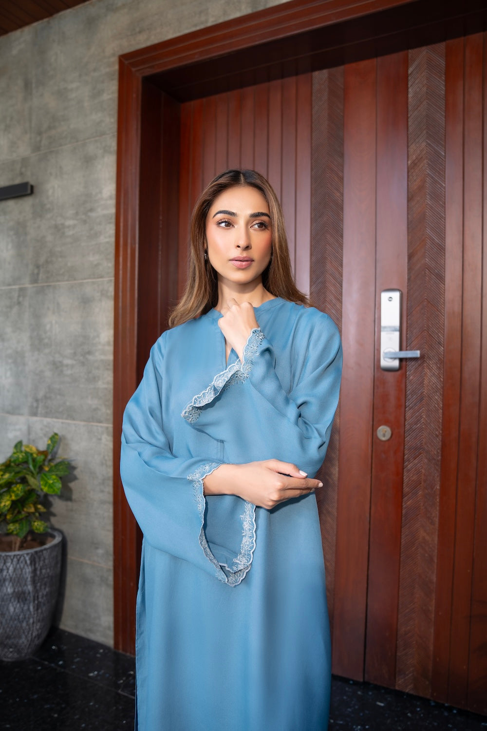 Blue Capri | Crepe