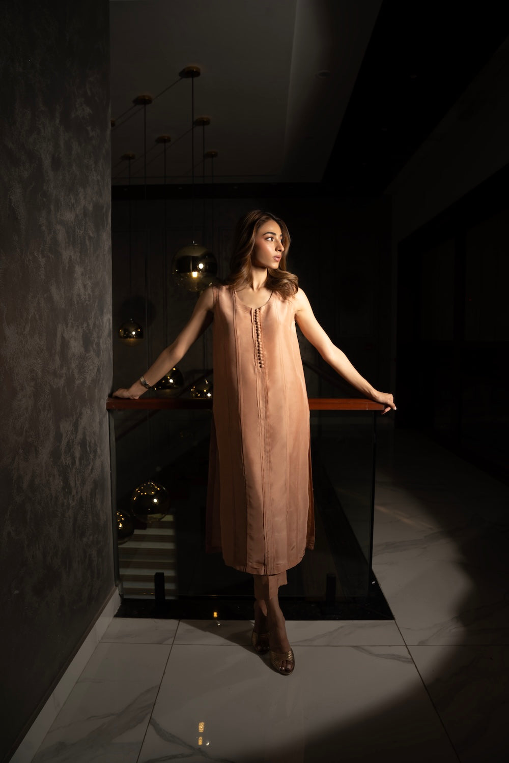 Pleated Rose Ensemble | Tussle Silk