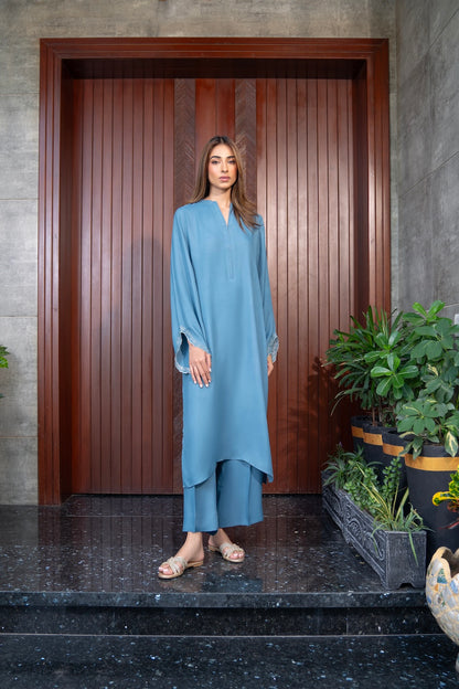 Blue Capri | Crepe